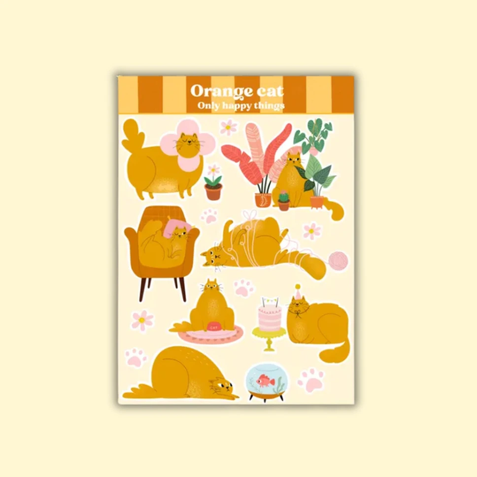 Tarra-arkki Orange Cat A6