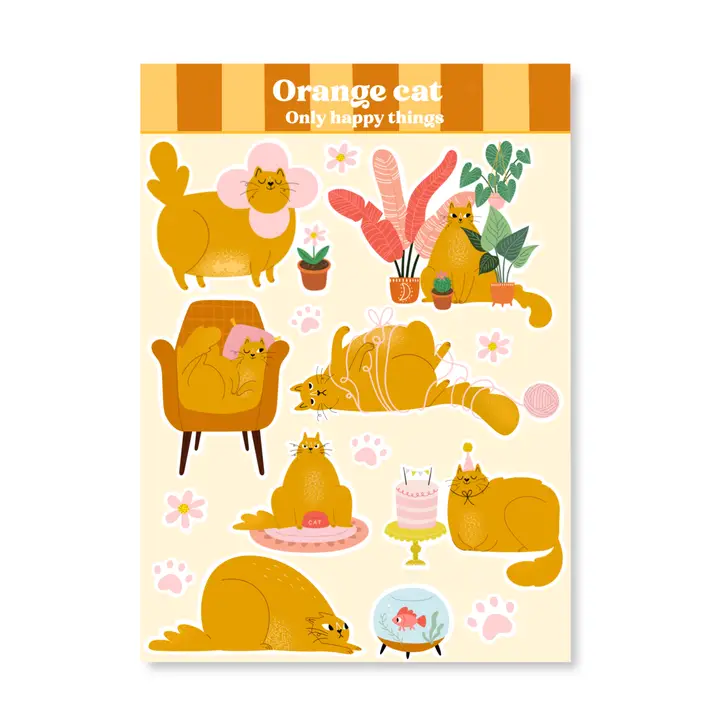 Tarra-arkki Orange Cat A6