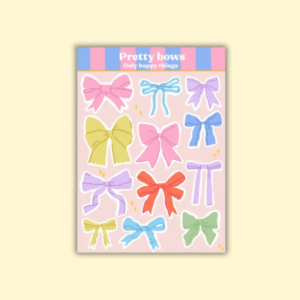 Tarra-arkki Pretty Bows A6