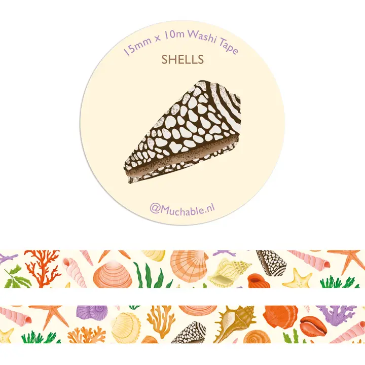 Washiteippi - Shells Illustration Shell Pattern