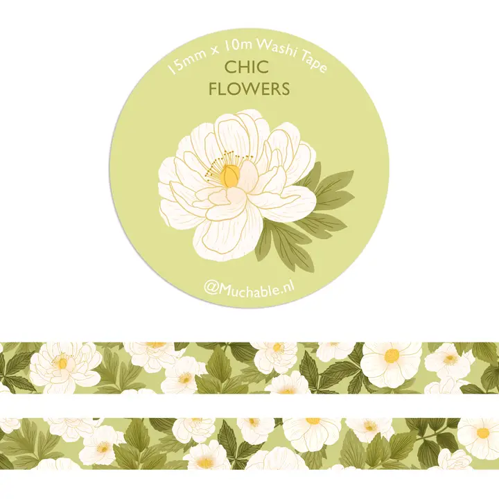 Washiteippi - Chic White Flowers