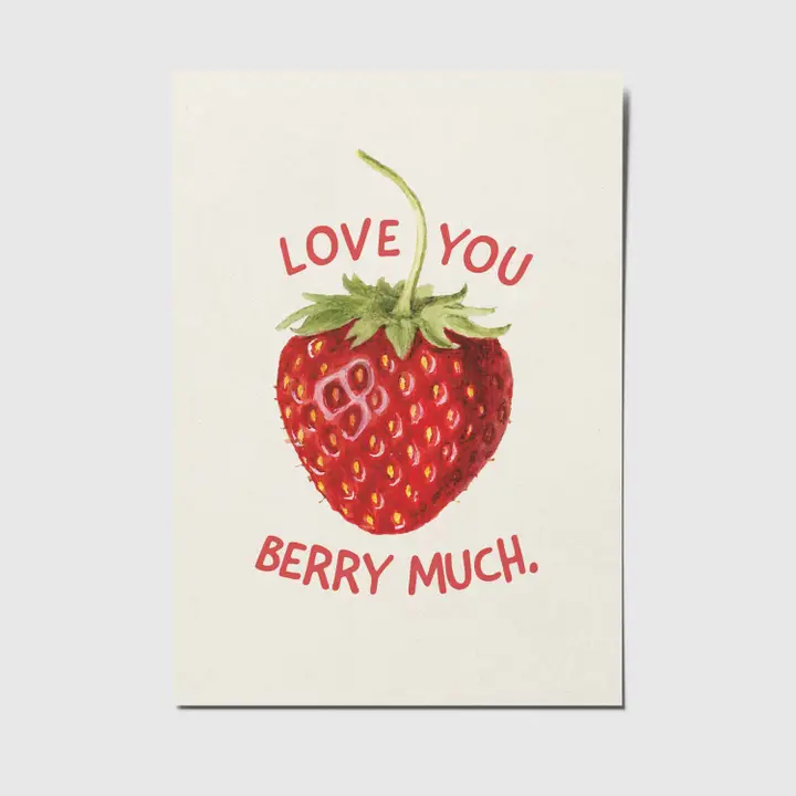 Postikortti Love You Berry Much