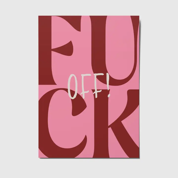 Postikortti Fuck Off