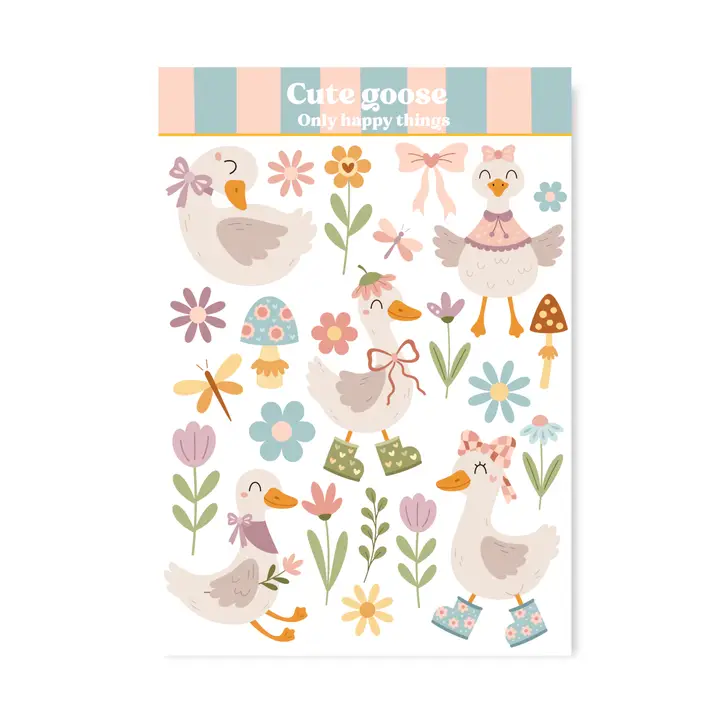Tarra-arkki Cute Goose A6