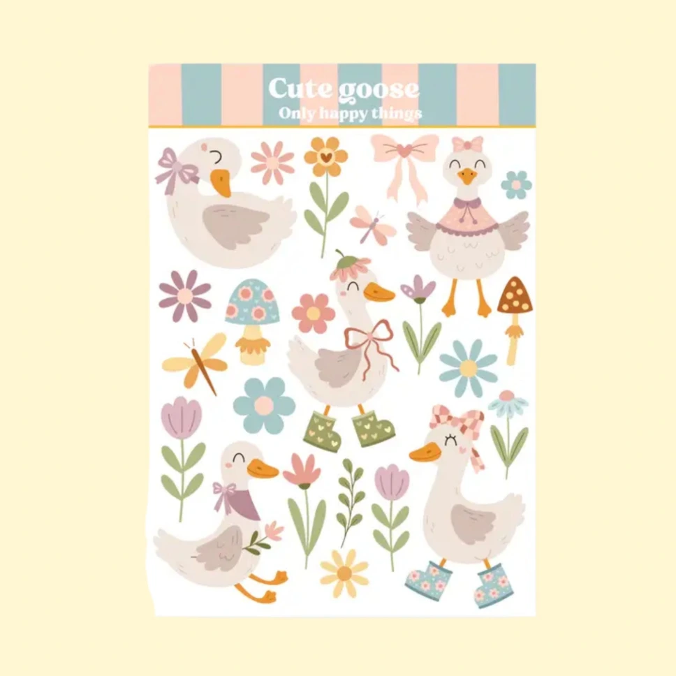 Tarra-arkki Cute Goose A6
