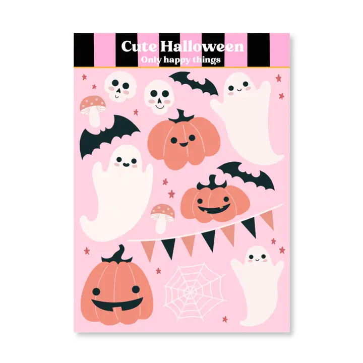 Tarra-arkki Cute Halloween A6