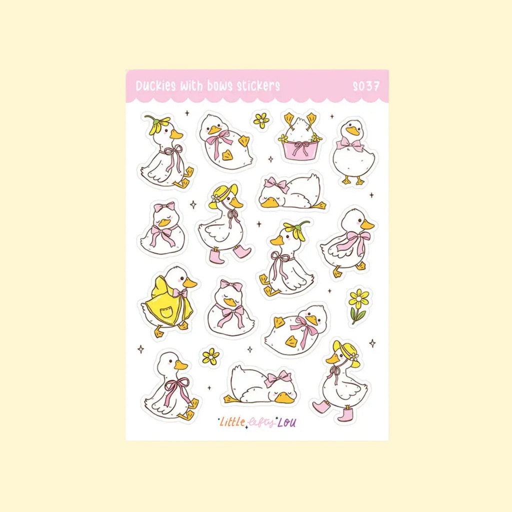 Tarra-arkki Duckies with Bows A6