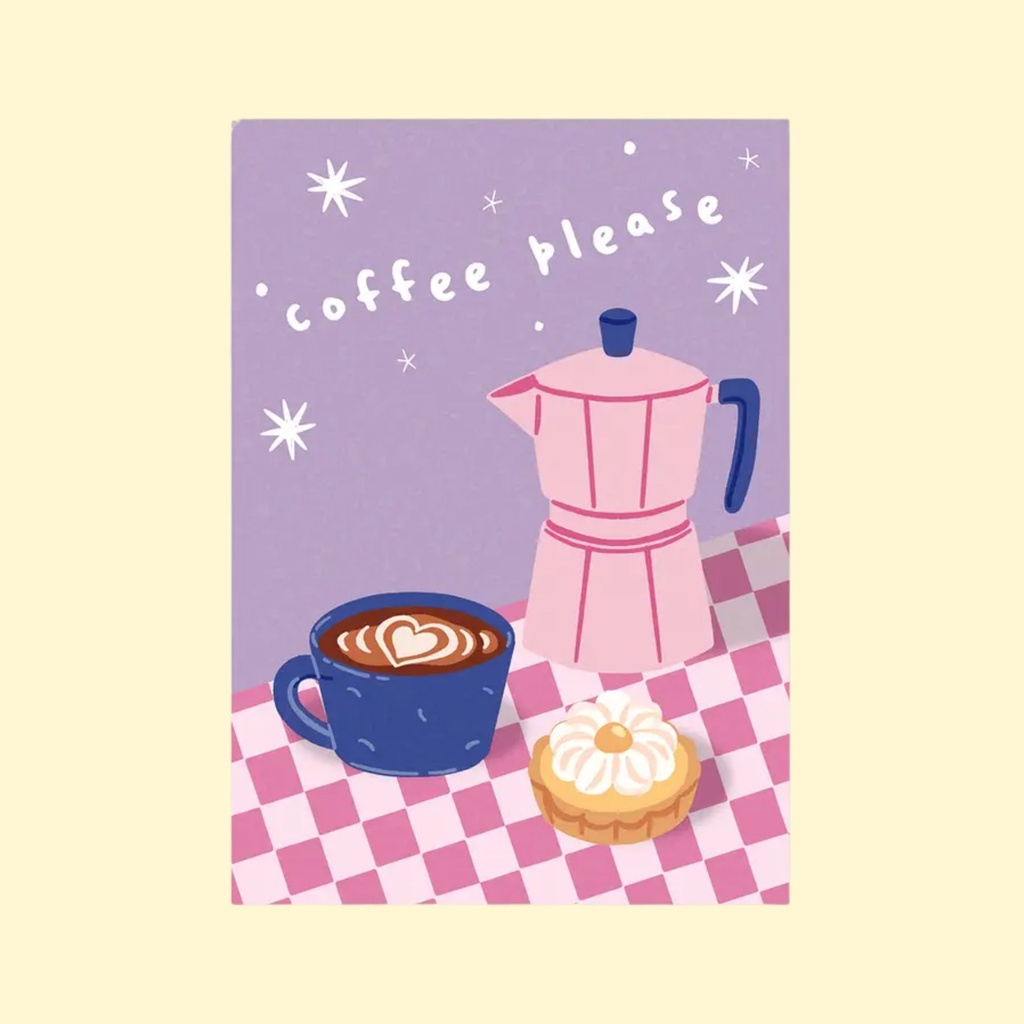 Postikortti Coffee Please