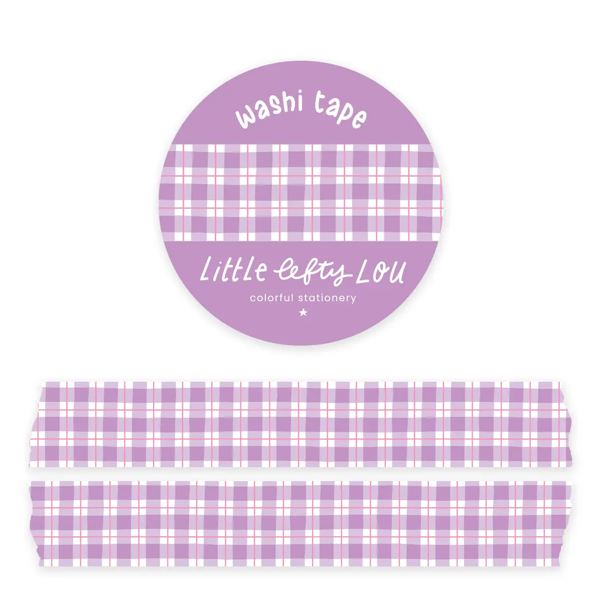 Washiteippi Lilac Gingham
