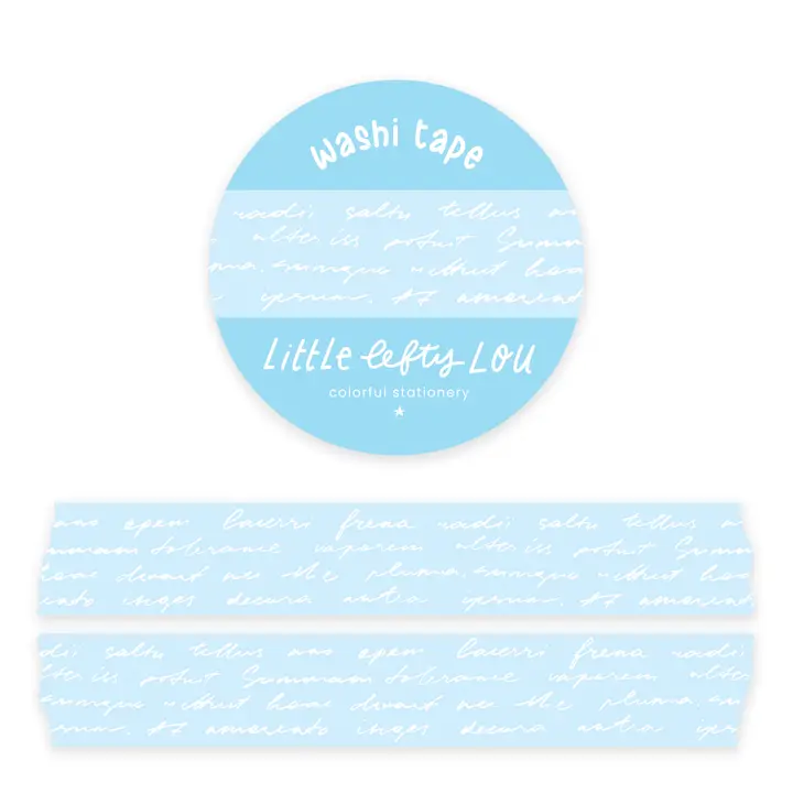 Washiteippi Script Light Blue