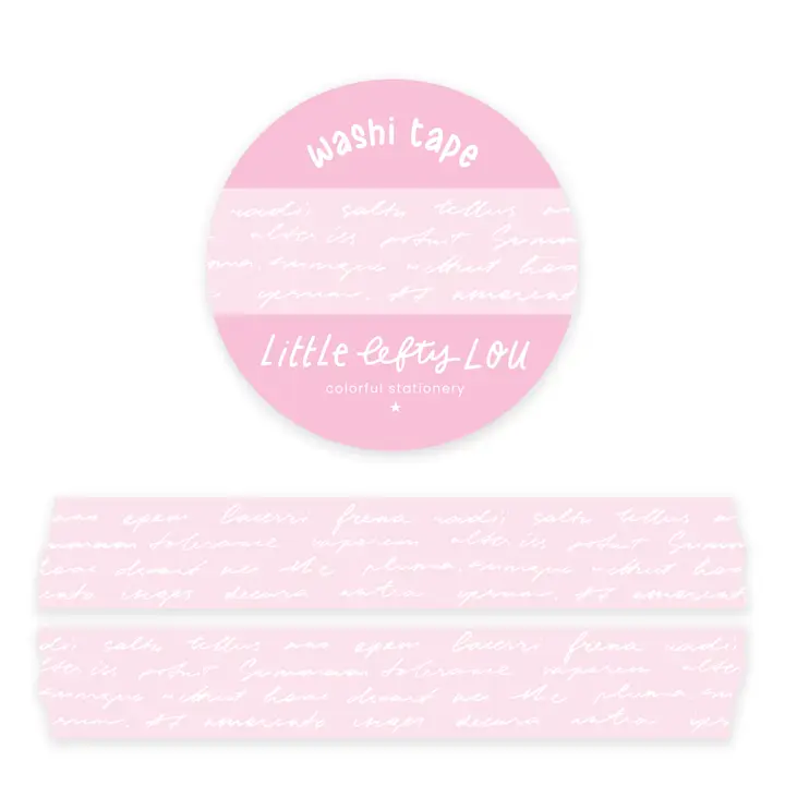 Washiteippi Script Light Pink