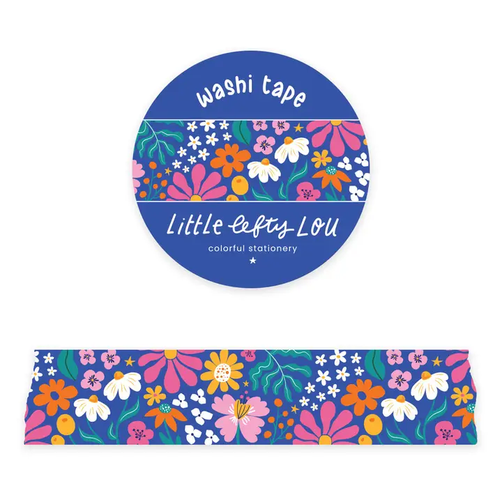 Washiteippi Wide Blue Flowers