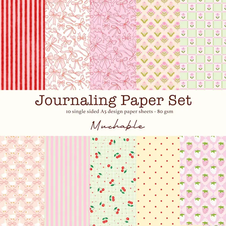 Kuviopaperi -Journaling Paper Set A5 1