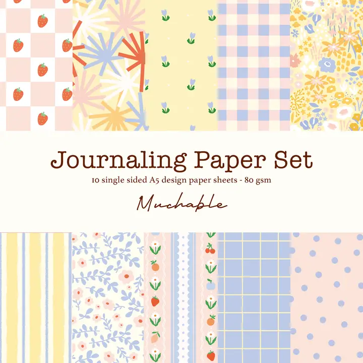 Kuviopaperi -Journaling Paper Set A5 2
