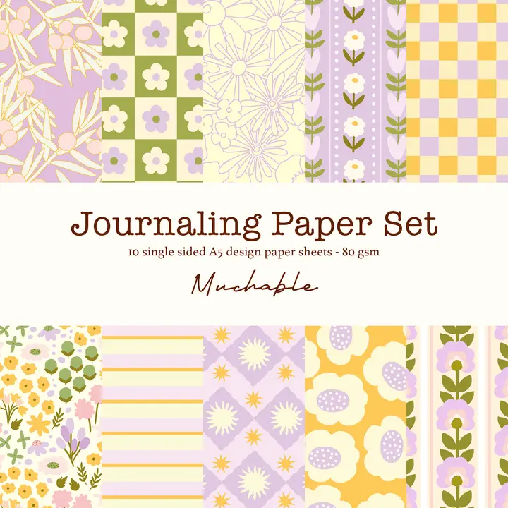 Kuviopaperi -Journaling Paper Set A5 3