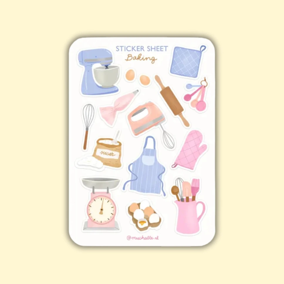 Tarra-arkki Cute Baking A6