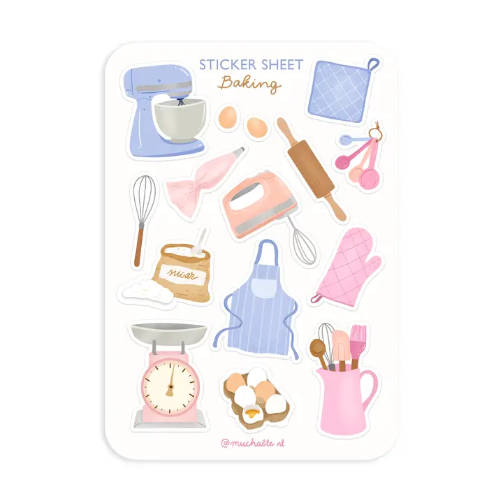 Tarra-arkki Cute Baking A6