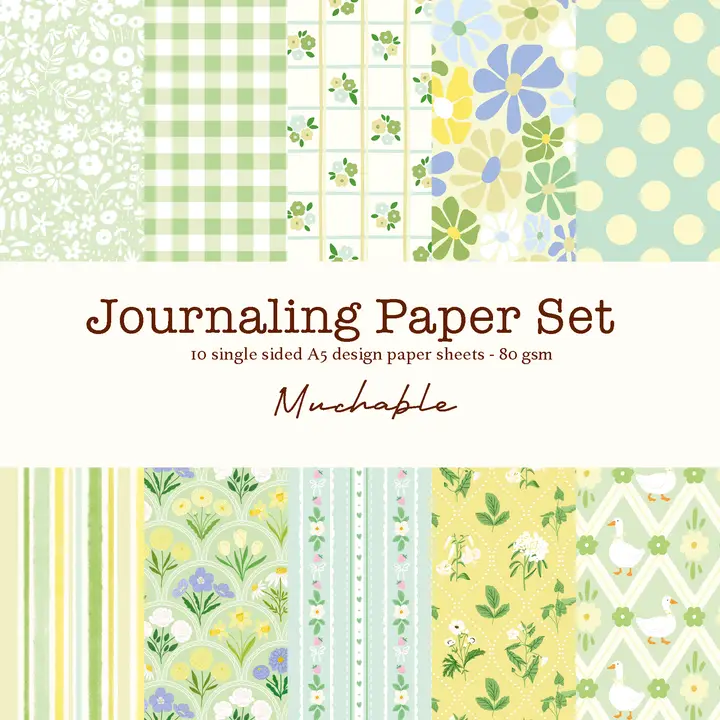 Kuviopaperi -Journaling Paper Set A5 5