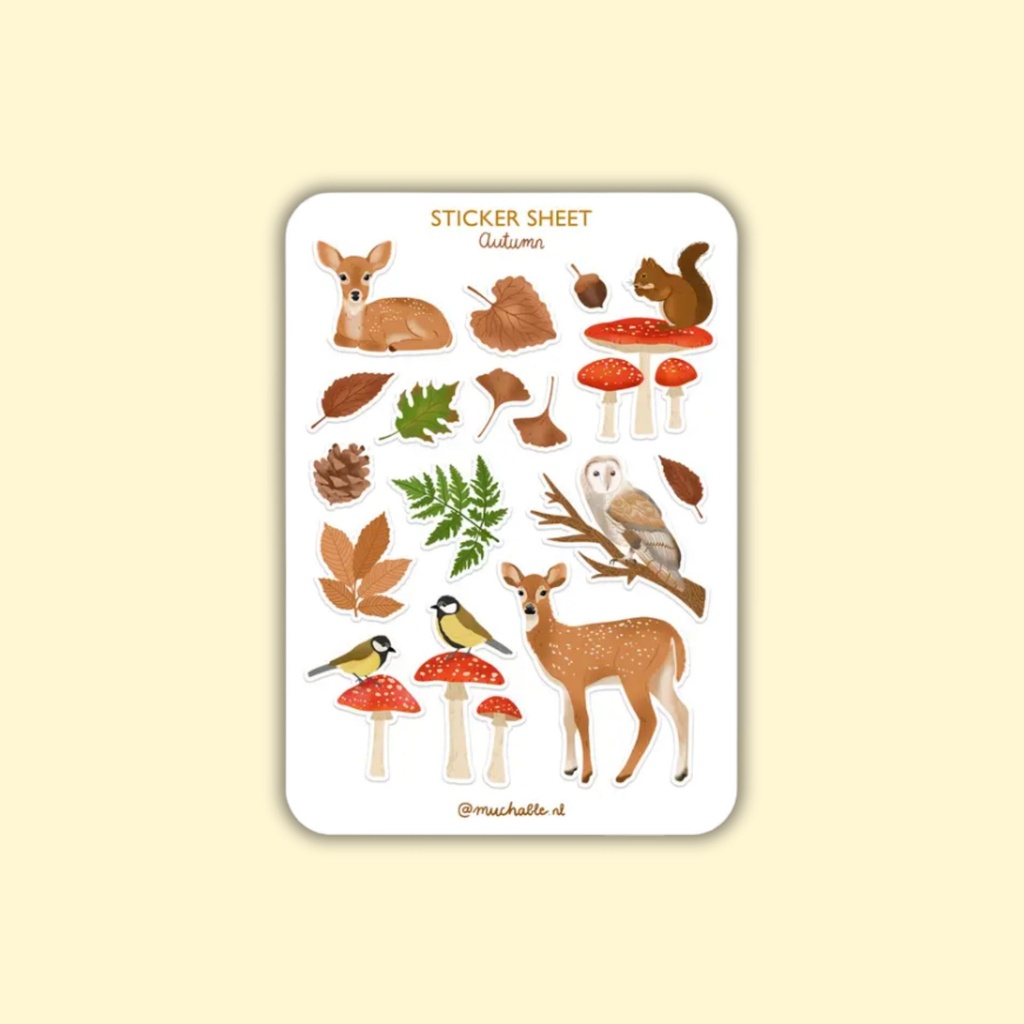 Tarra-arkki Fall - Deers/Mushrooms A6