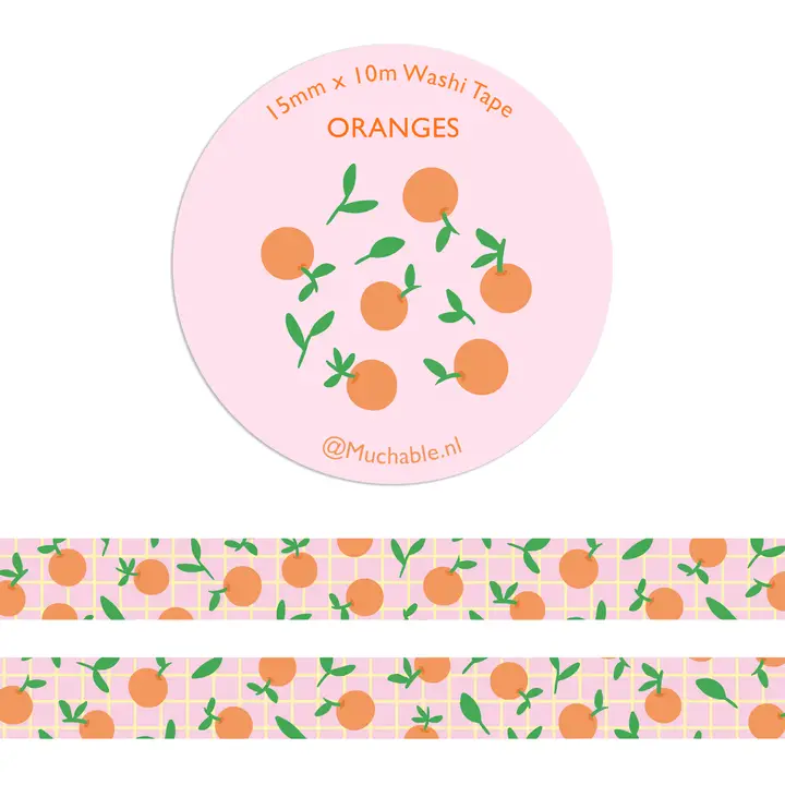Washiteippi Print of Oranges