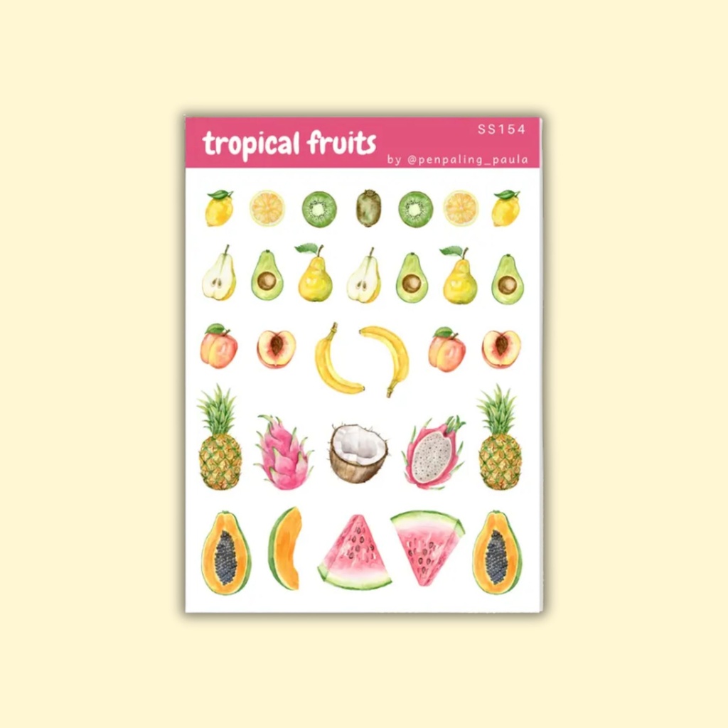 Tarra-arkki Tropical Fruits A6