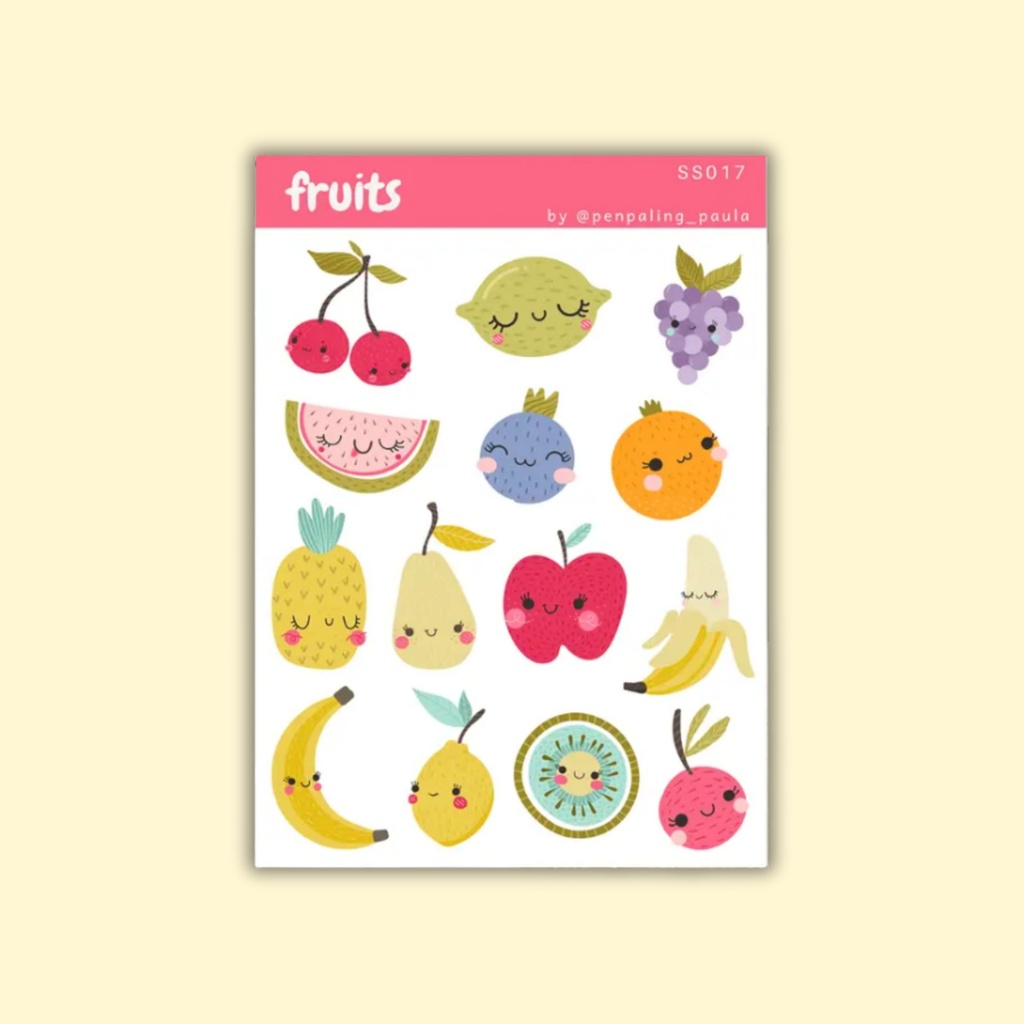 Tarra-arkki Kawaii Fruits A6