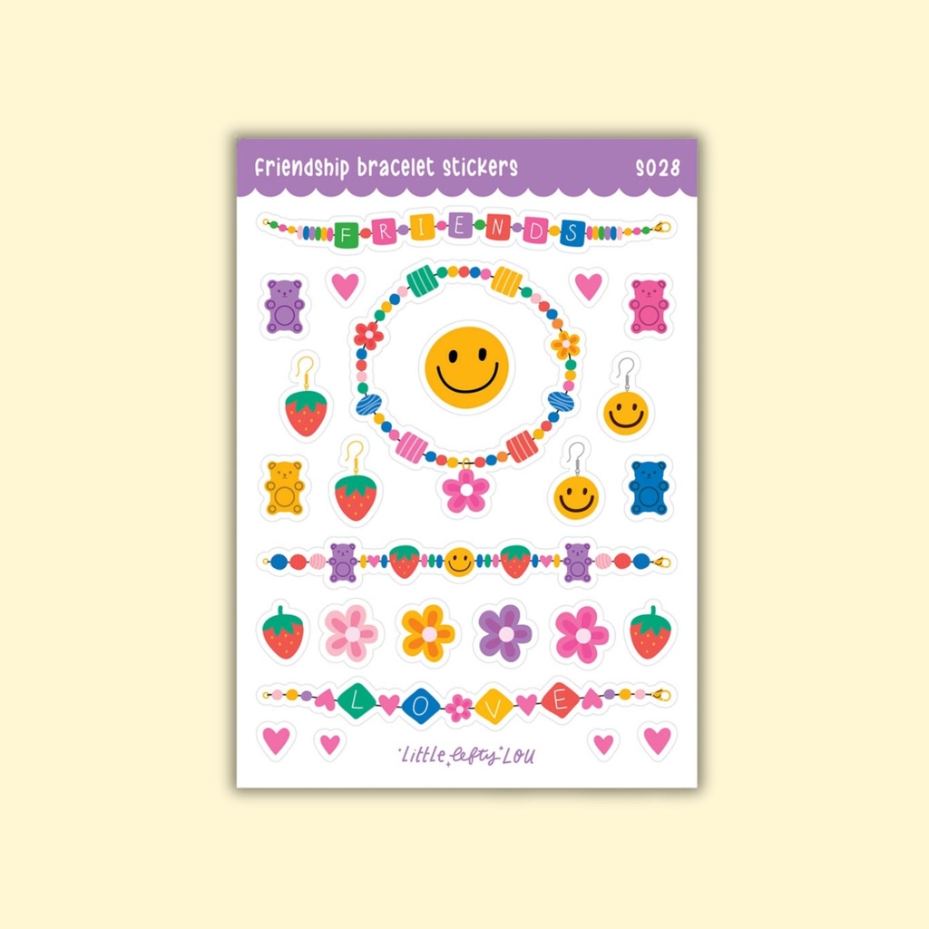 Tarra-arkki Holo Glitter Friendship Bracelet A6