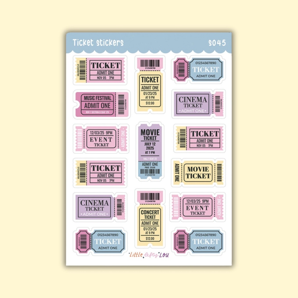 Tarra-arkki Ticket A6