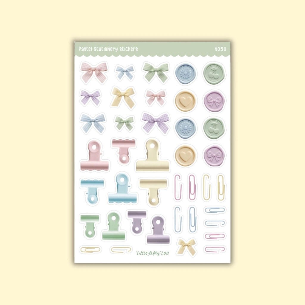 Tarra-arkki Pastel Stationery A5