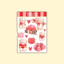 Sticker Sheet Teddy Love A6