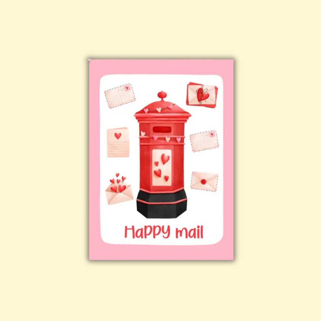 Postikortti Happy Mail Mailbox Love
