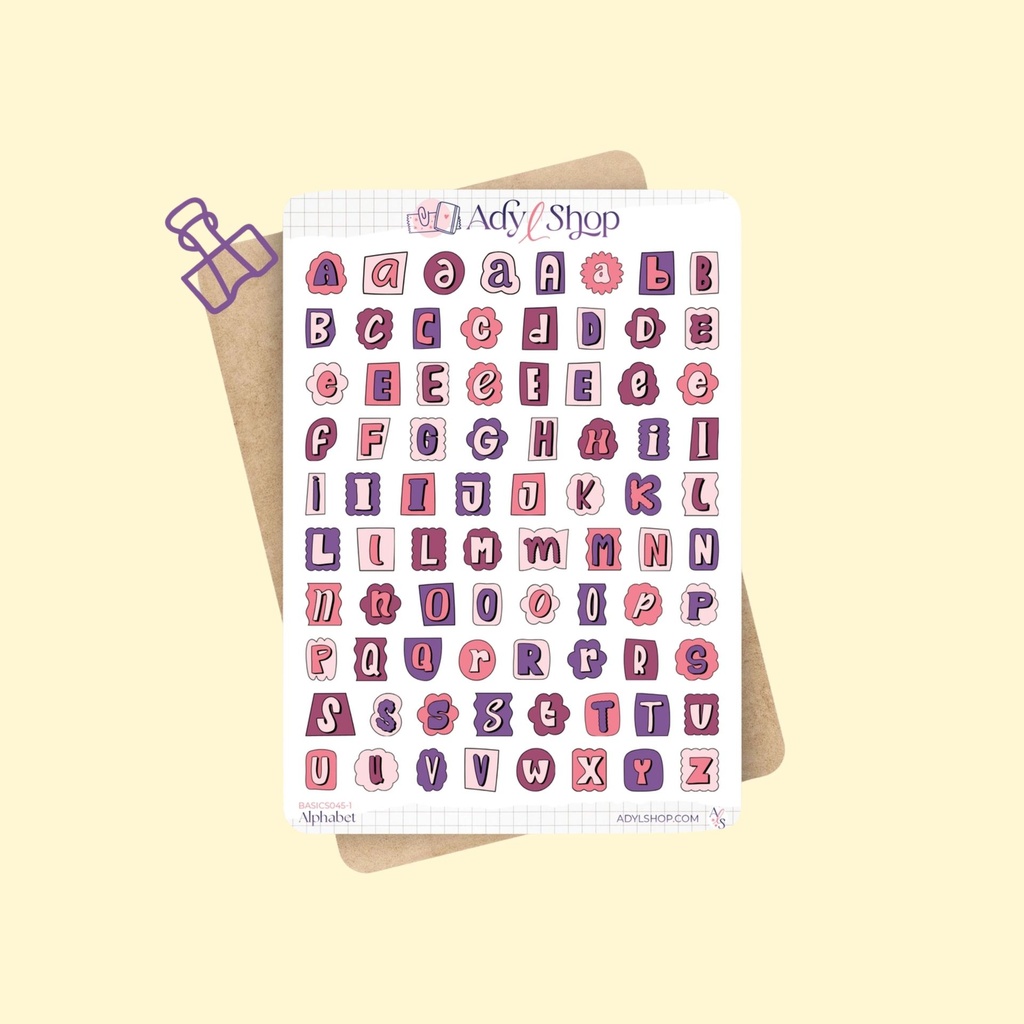 Tarra-arkki Colorful Alphabet A6