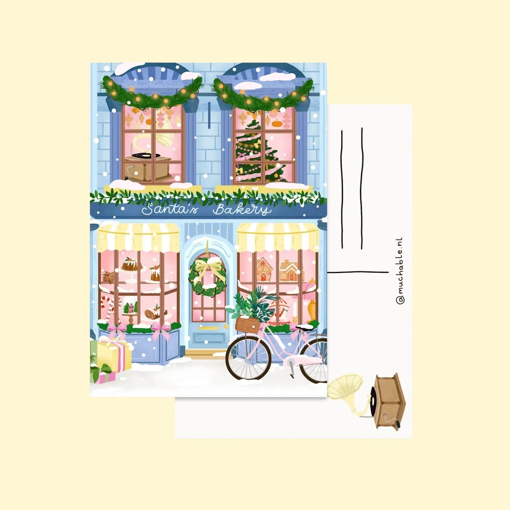 Postikortti Bakery Store Cute