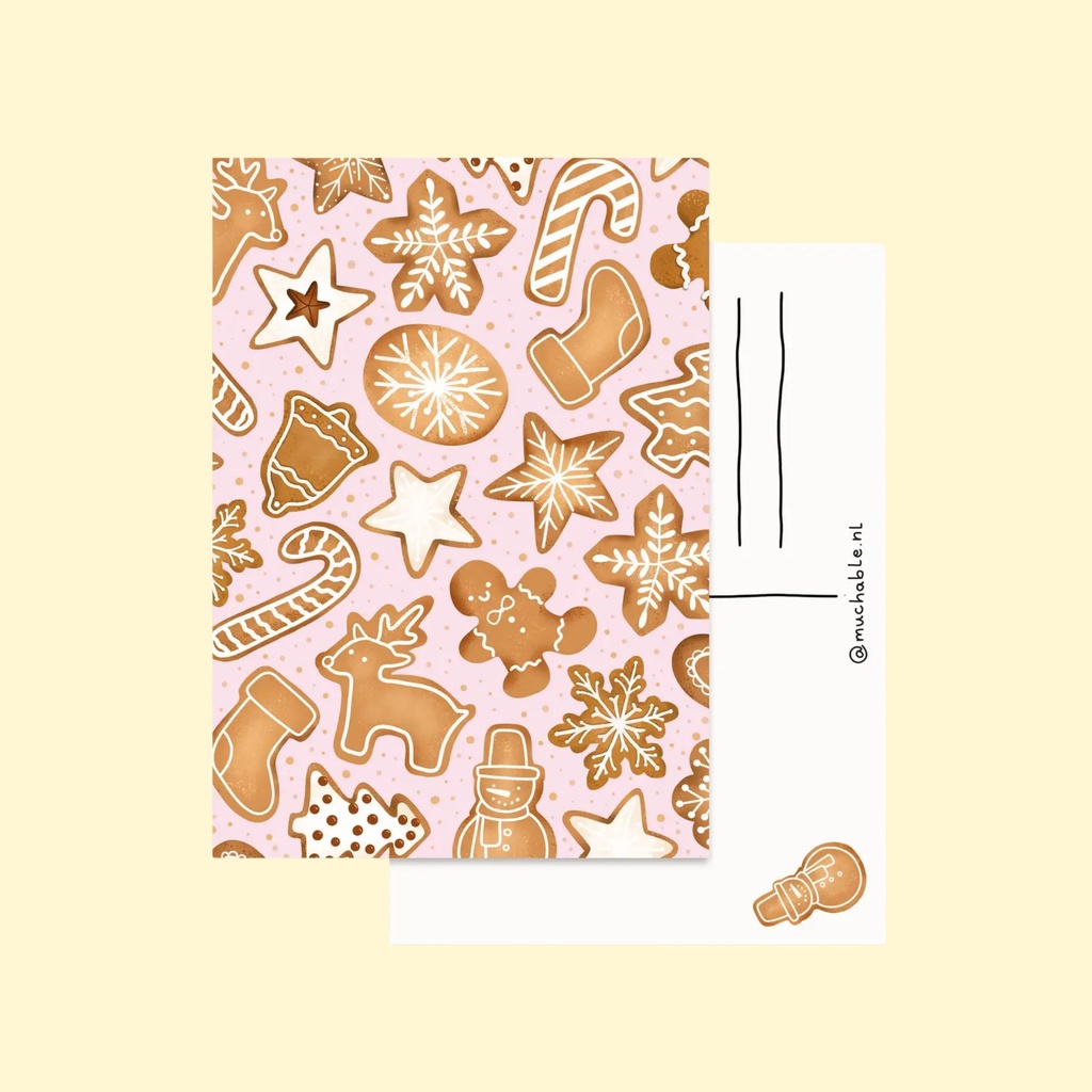Postikortti Cookies Pattern