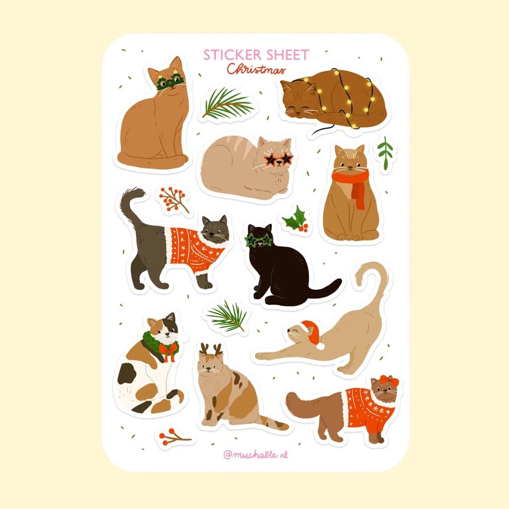 Tarra-arkki Christmas Cats A6
