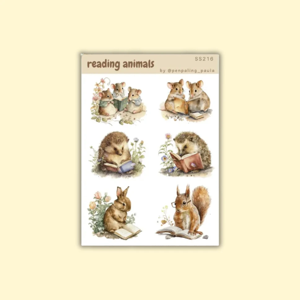Tarra-arkki Reading Animals A6