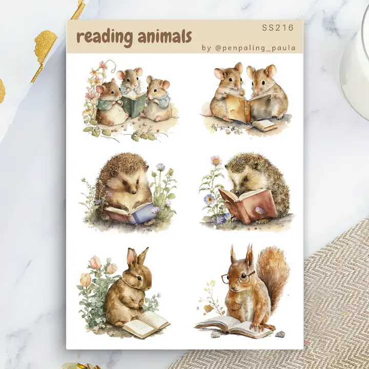 Tarra-arkki Reading Animals A6