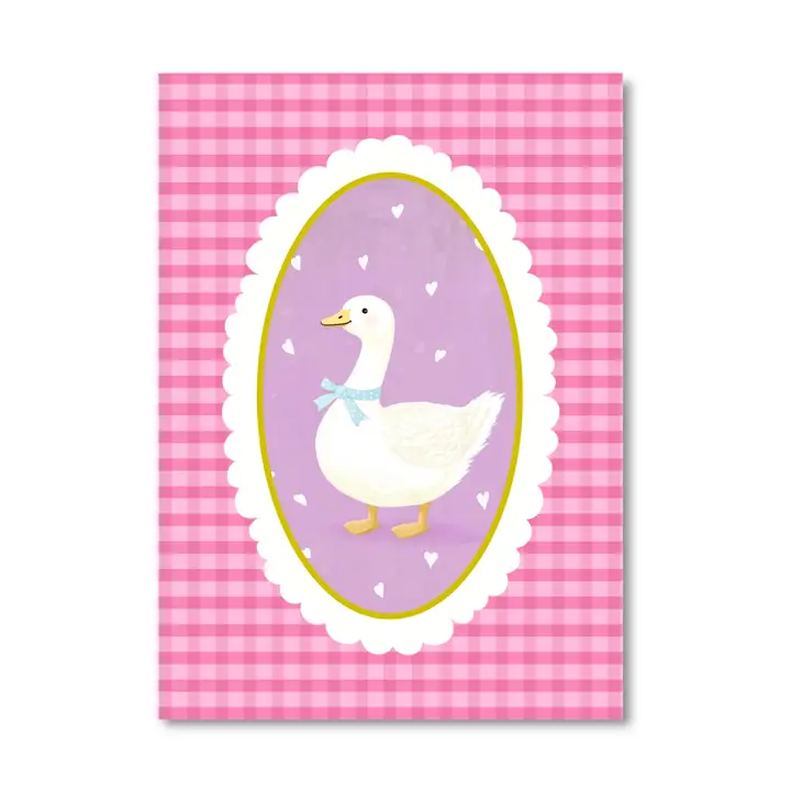 Postikortti Duck Pink