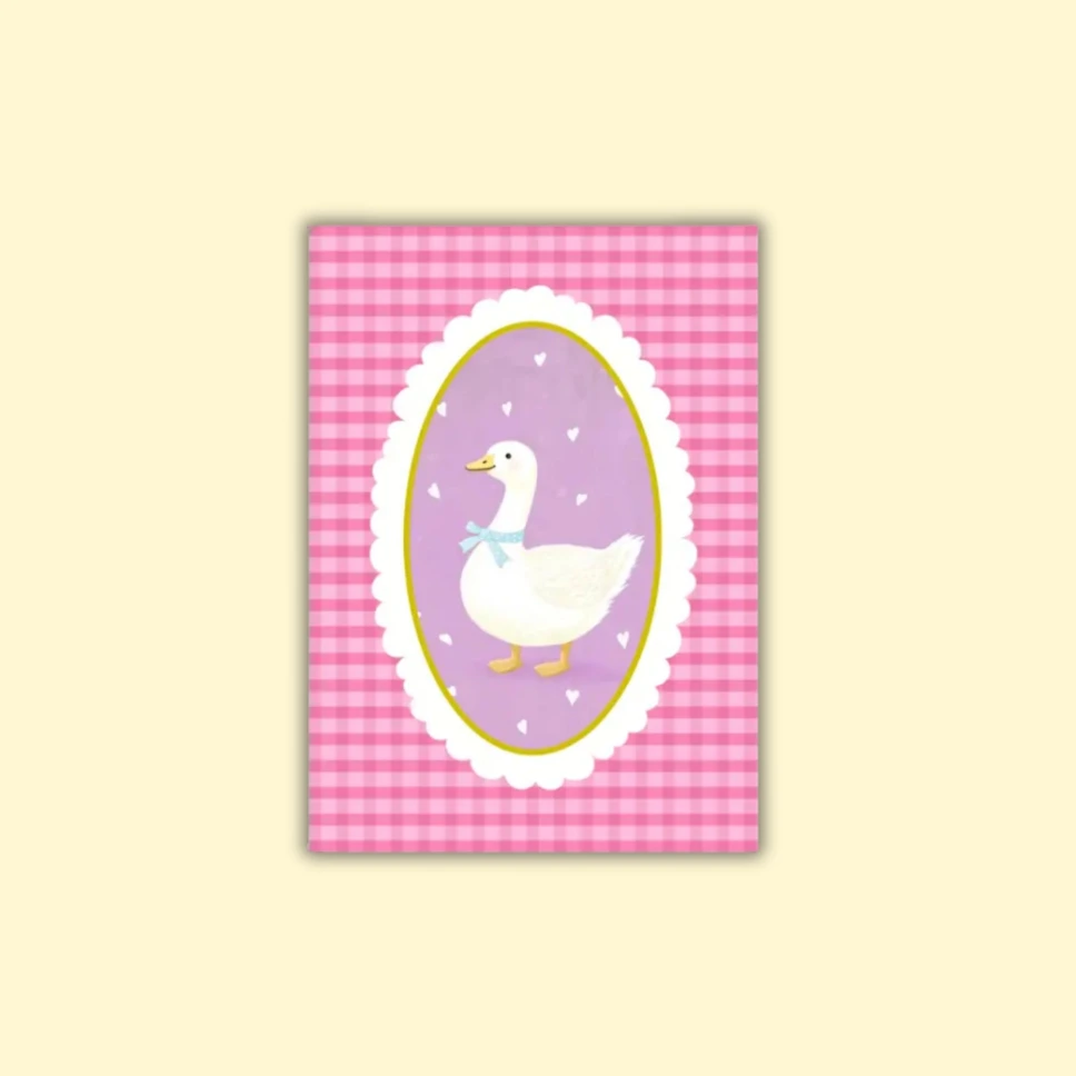 Postikortti Duck Pink